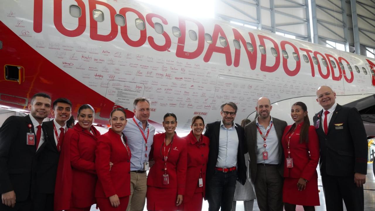 Campaña todos dando todo de Avianca en Rio Negro, foto Avianca