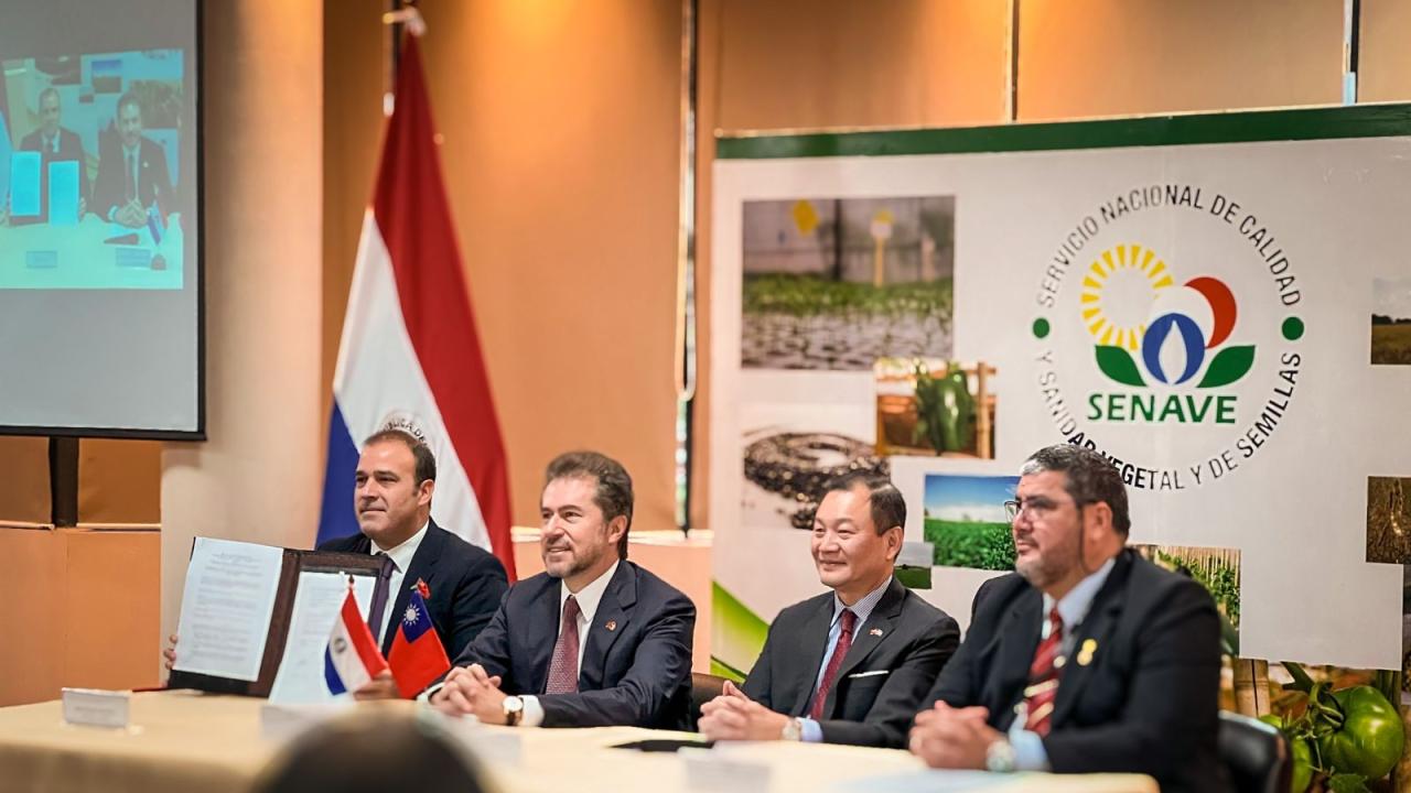 MOU productos orgánicos Paraguay y Taiwán, foto embajada de Taiwán en Paraguay