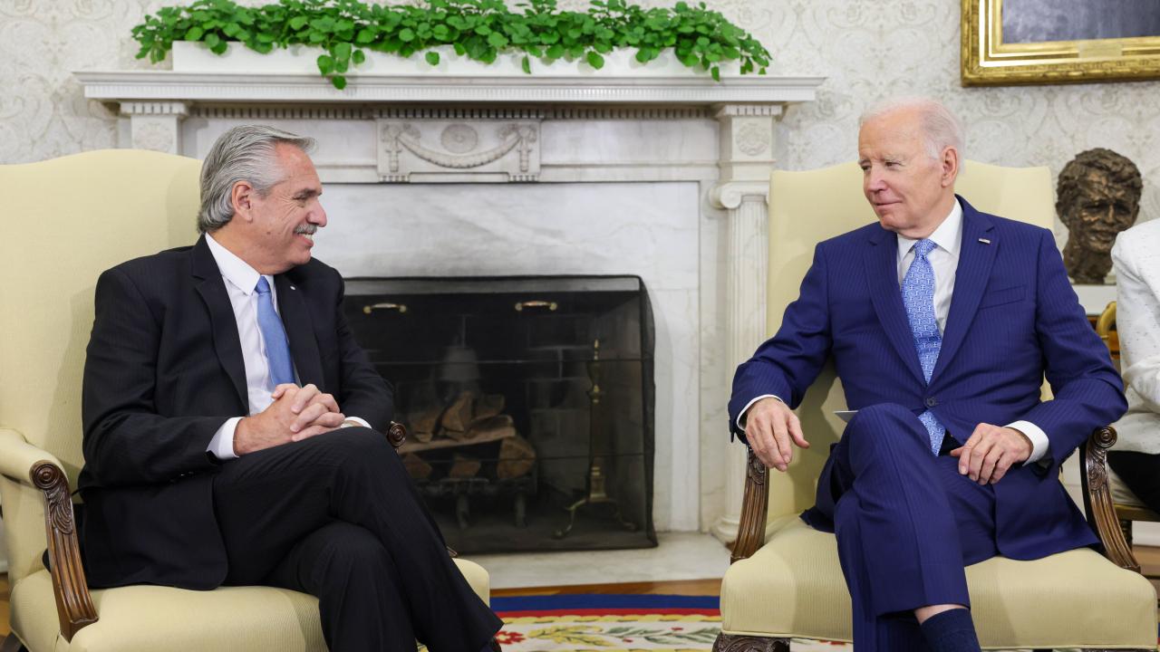 Alberto Fernández y Joe Biden