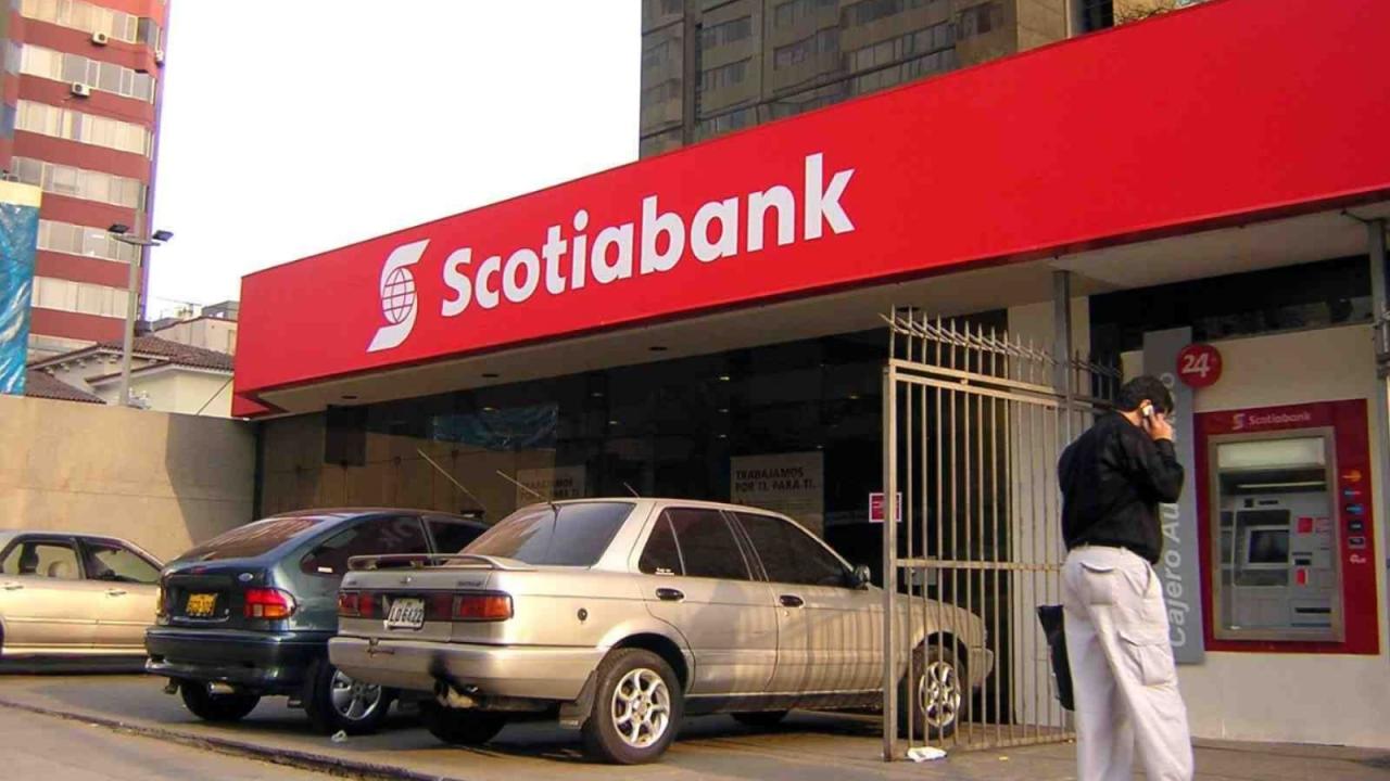 Banco Scotiabank, Perú. Foto: Andina.