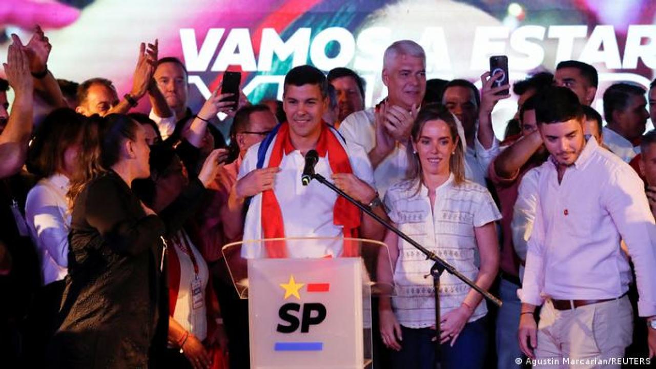 foto del presidente electo de Paraguay, Santiago Peña, DW