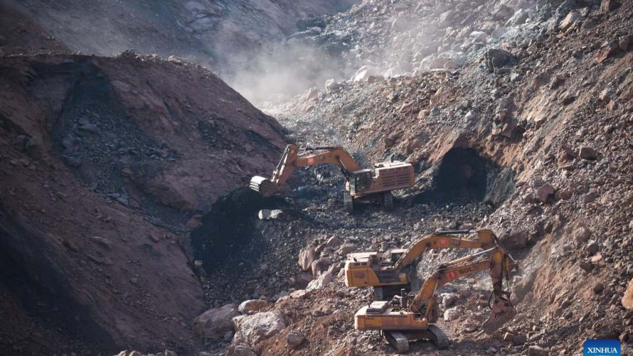 Faena minera, foto Xinhua