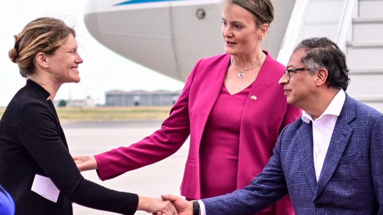 Gustavo PEtro  llega a Alemania