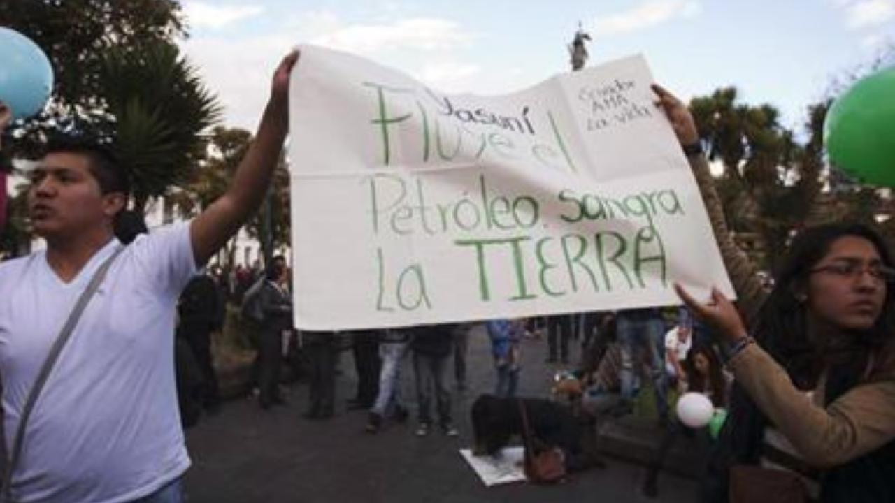 Ecuador protesta Yasuni, Foto Reuters