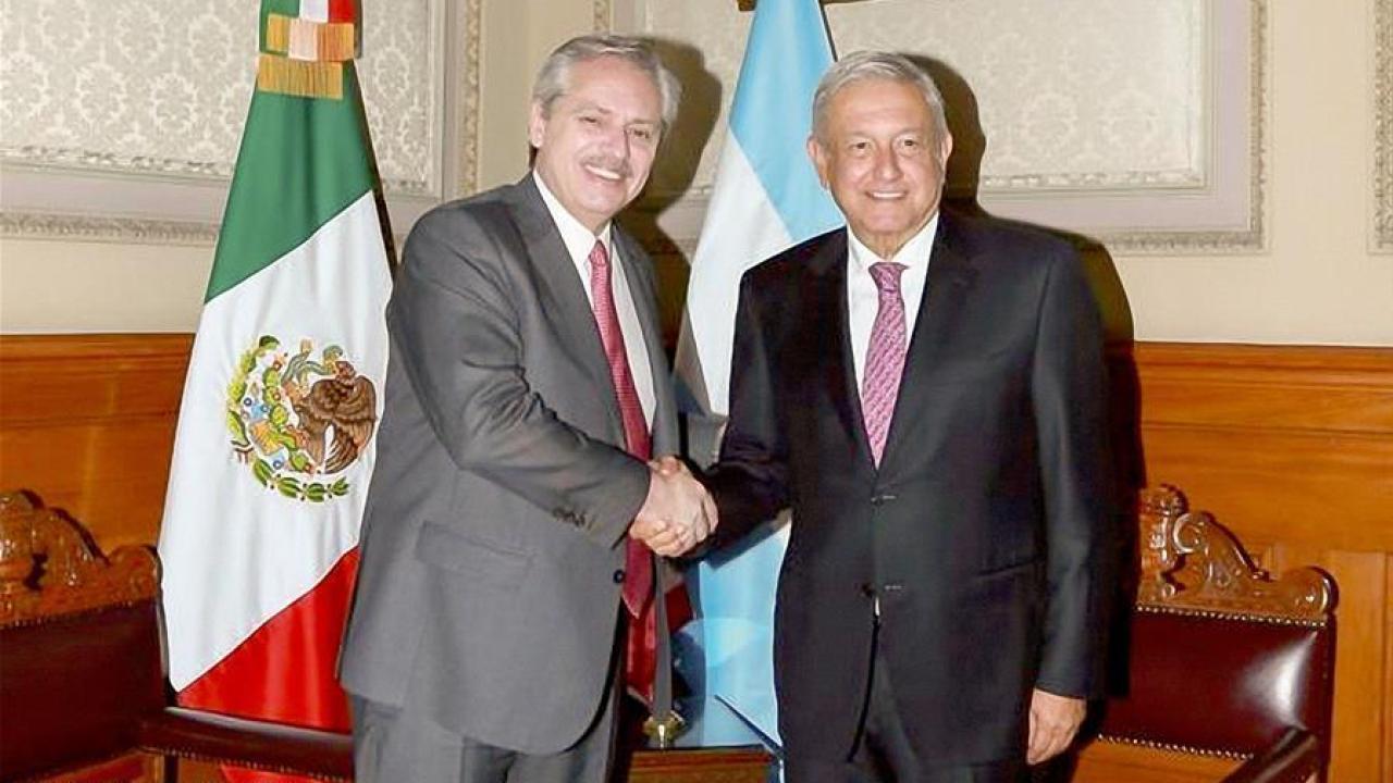 AMLO y Fernández. Foto: Xinhua. 