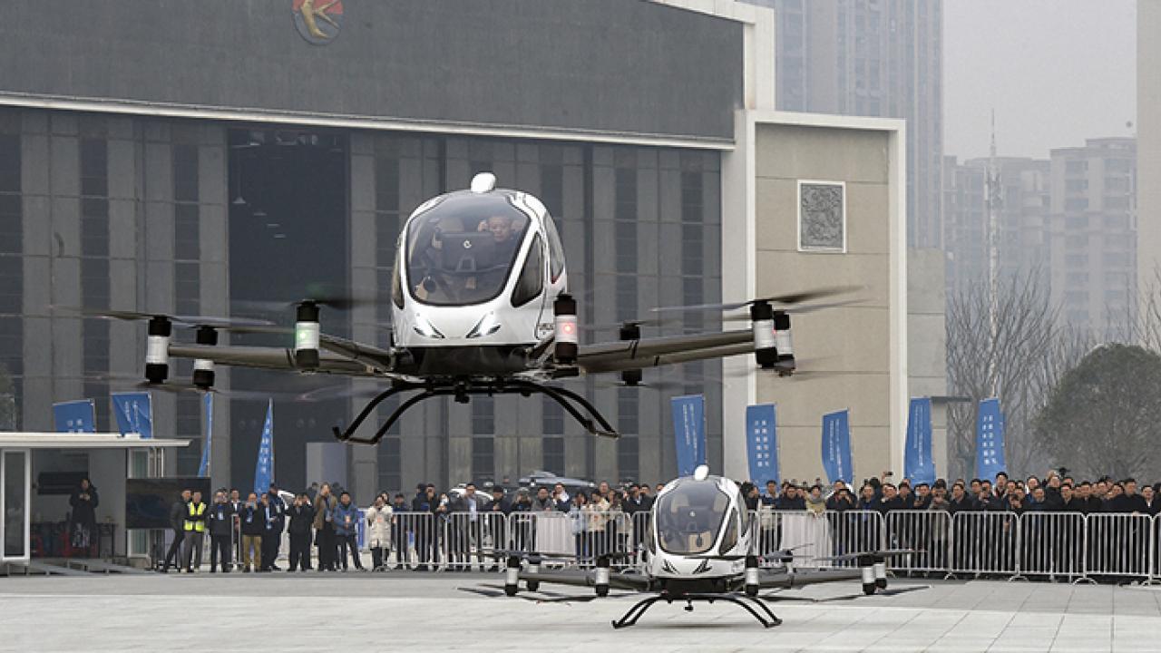 Aerotaxi EHang. Foto: Reuters. 