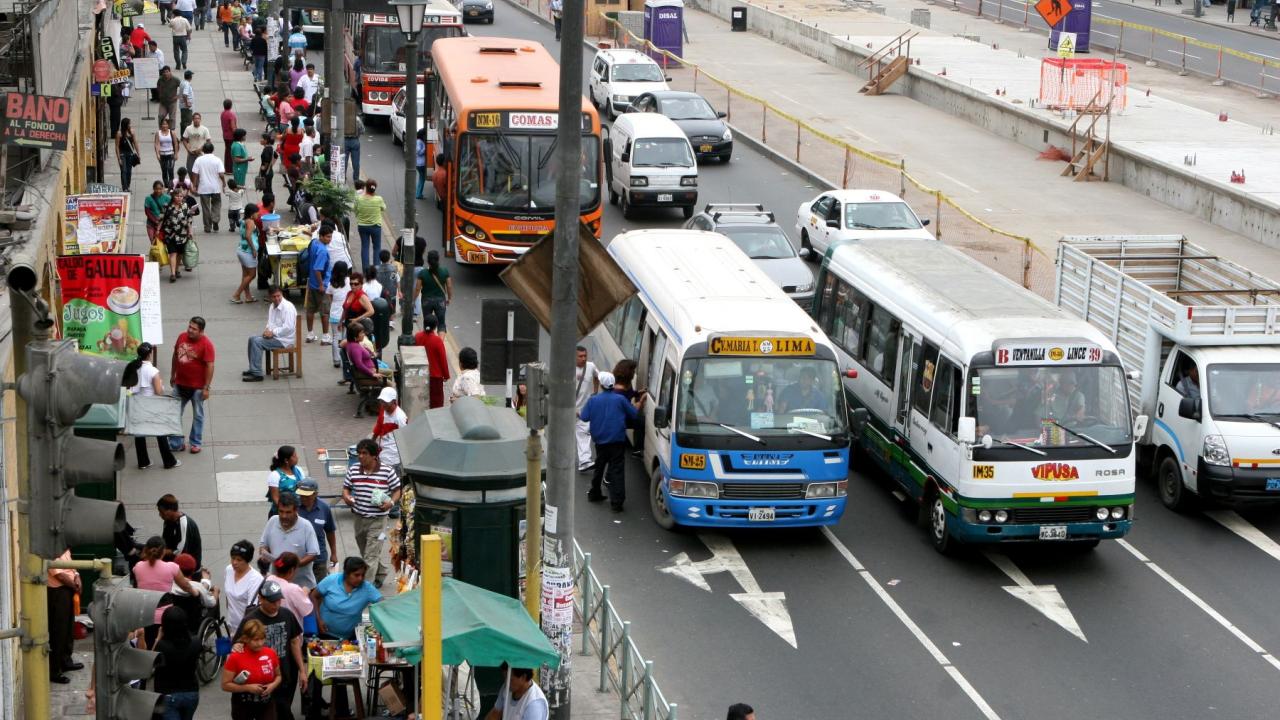 Transporte público. Foto: Andina.