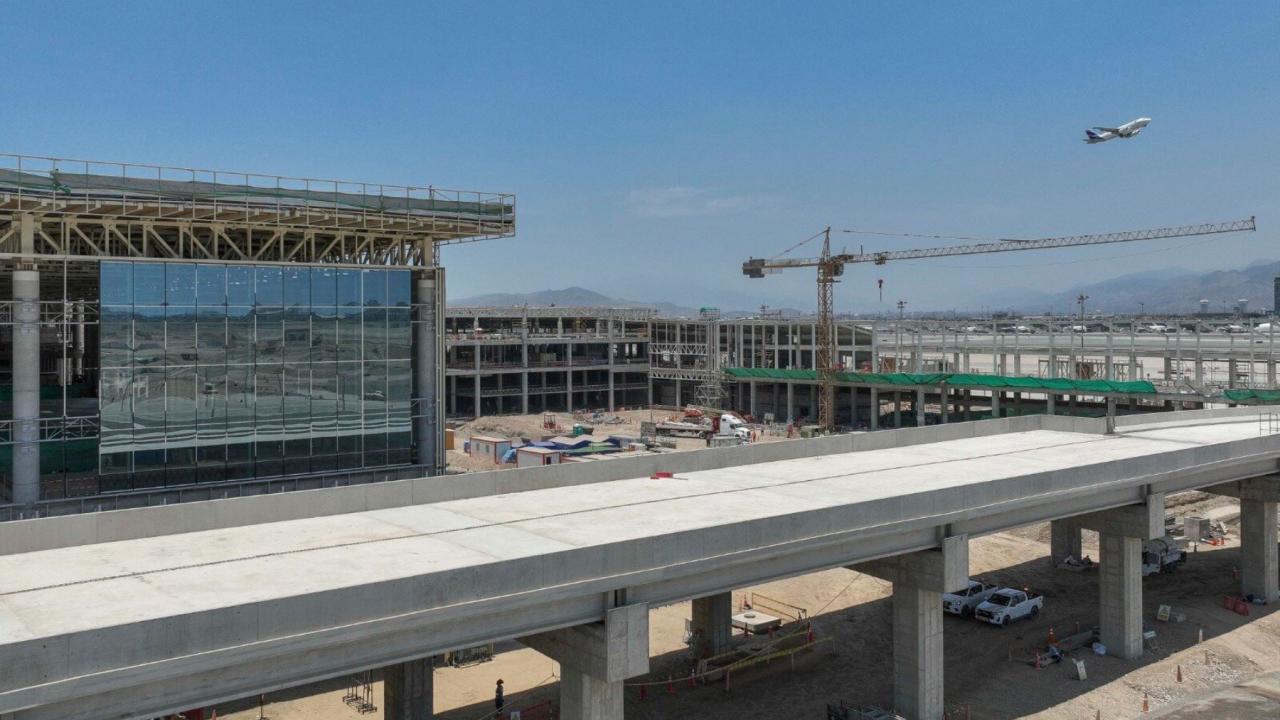 Construcción de la nueva terminal del Aeropuerto Internacional Jorge Chávez. ANDINA/Difusión