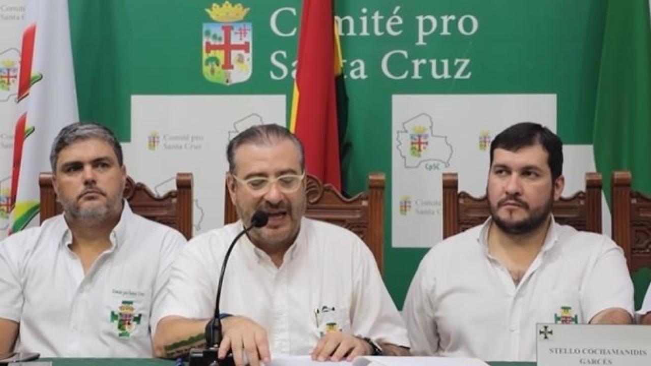 Oposición de Bolivia convoca un paro de 24 horas para exigir la liberación del gobernador de Santa Cruz