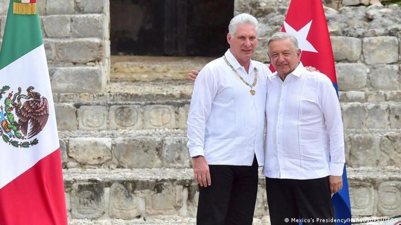 AMLO entrega la orden del Águila Azteca a Miguel Díaz-Canel