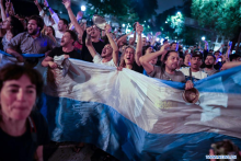 Protesta en Argentina. Foto: XInhua. 