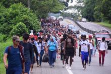 Migrantes. Foto: XInhua. 