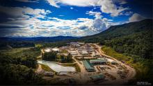 Imagen de archivo de la planta de procesos de la mina Fruta del Norte. El proyecto está ubicado en la provincia de Zamora Chinchipe y es operado por la empresa Lundin Gold. Foto: Cortesía de la Cámara de Minería del Ecuador